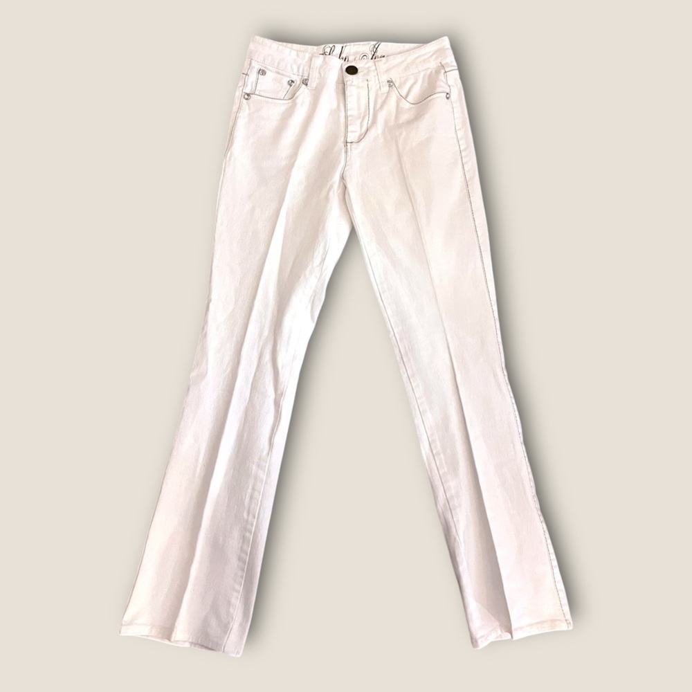 Suko Jeans Slim Bootcut Jeans White 4P